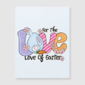 Für die Liebe Ostern - Niedliche Bunny & Eggs Magnetkarte (Vorderseite)