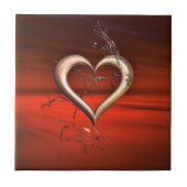 Für die Liebe Rot Fliese (Vorderseite)