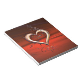 Für die Liebe Rot Notizblock