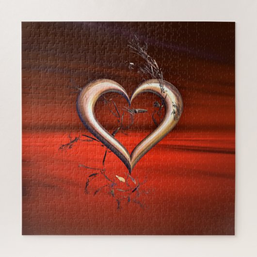 Für die Liebe Rot Puzzle (Vertikal)