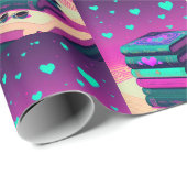 Für die Liebe von Büchern Geschenkpapier (Rolleneckpunkt)