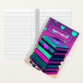 Für die Liebe von Büchern mit benutzerdefiniertem  Notizblock (Innen)