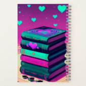 Für die Liebe von Büchern mit benutzerdefiniertem  Notizblock (Rückseite)