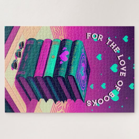 Für die Liebe von Büchern Puzzle (Horizontal)