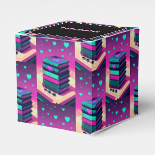 Für die Liebe von Büchern rosa Würfel Geschenkschachtel