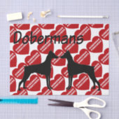 Für die Liebe von Doberman Pinscher Dogs Seidenpapier (Handwerk)