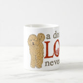 Für die Liebe von goldendoodles Kaffeetasse (Mittel)