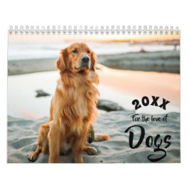 Für die Liebe von Hunden-Kalender des benutzerdefi Kalender