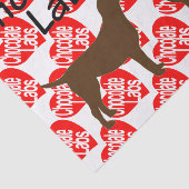 Für die Liebe von Hunden mit Schokolade-Labrador Seidenpapier (Ausschnitt)