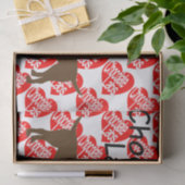 Für die Liebe von Hunden mit Schokolade-Labrador Seidenpapier (Geschenk)