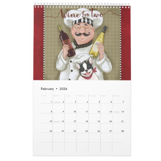 Für die Liebe von KÖCHEN Kalender 2023 (Feb 2026)