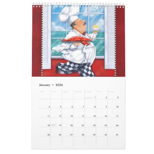 Für die Liebe von KÖCHEN Kalender 2023 (Jan 2026)