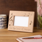 Für die Liebe von Musikstiften Geätzte Rahmen (Links)