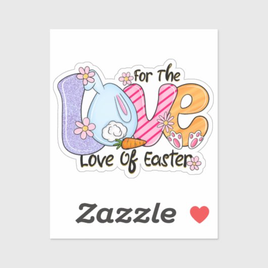 Für die Liebe von Ostern Aufkleber (Blatt)