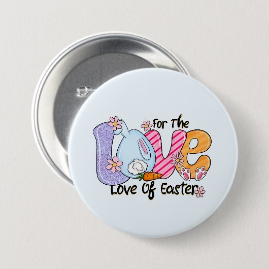 Für die Liebe von Ostern Button (Vorne & Hinten)
