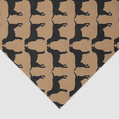 Für die Liebe von schwarzen Hunden im Labor Seidenpapier (Ausschnitt)