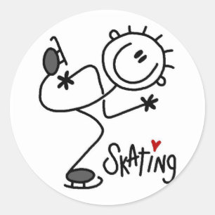 Für die Liebe von Skaten Tshirts und Geschenken Runder Aufkleber
