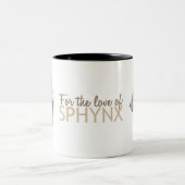 Für die Liebe von SPHYNX Zweifarbige Tasse (Mittel)