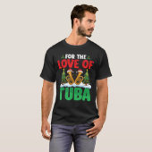 Für die Liebe von Tuba Weihnachtsmannmütze Xmas Tr T-Shirt (Vorne ganz)