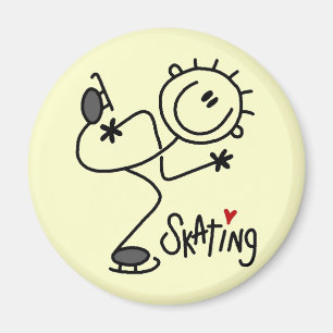 Für die Liebe zu Eislauf-T-Shirts und Geschenken Magnet