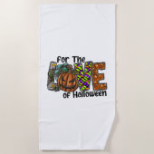 Für die Liebe zu Halloween Strandtuch (Vorderseite)
