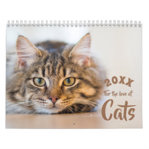 Für die Liebe zu Katzen benutzerdefinierter Fotoka Kalender