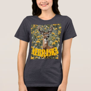 Für die Liebe zu Nebraska Tri-Blend Shirt