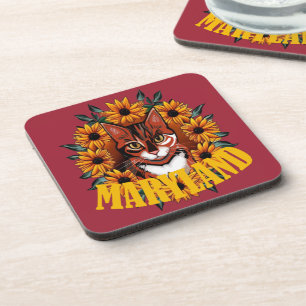 Für die Liebe zur Maryland-Tricolor-Katze Getränkeuntersetzer