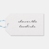 Für die Lovebirds, Hochzeitstorte Geschenkanhänger (Rückseite Horizontal)