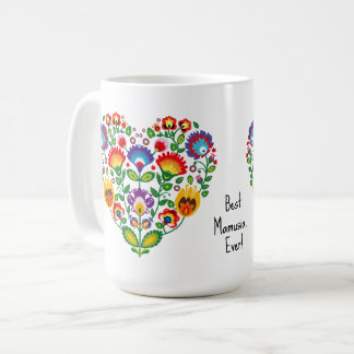 Für die MAMA 💗 Niedliches polnisches Folk Wycinan Kaffeetasse