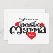 Für die Mama.. Postkarte (Vorne/Hinten)