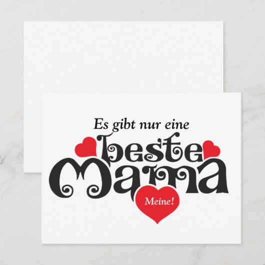 Für die Mama.. Postkarte (Vorne/Hinten)