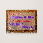 Für die meisten von Geschichte, war eine Frau Puzzle (Horizontal)