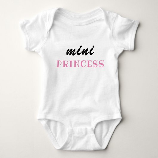 Für die Mini-Prinzessin, Babygeschenk, lustig Baby Strampler (Vorderseite)