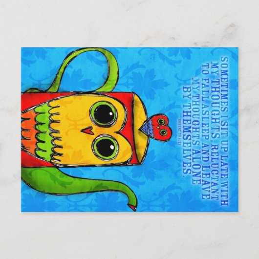 Für die Nachtschwärmer Postkarte (Vorderseite)