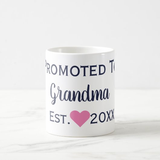 Für die Oma Navy & Pink Tasse (Mittel)