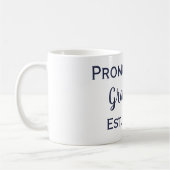 Für die Oma Navy & Pink Tasse (Links)