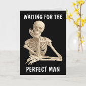 FÜR DIE PERFEKTEN MANN SKELETON FUNNY CARDS gewart Karte (Gelbe Blume)