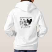 Für die Person hinter mir Ermutigung Hoodie (Rückseite)