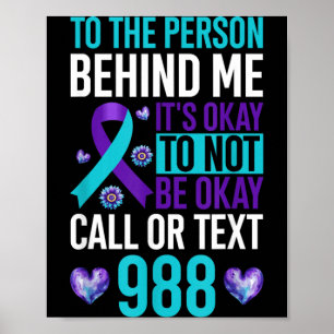 Für die Person hinter mir ist es okay, nicht okay Poster