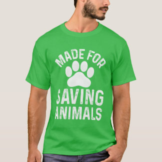 Für die Rettung von Tieren Familie gemacht T-Shirt