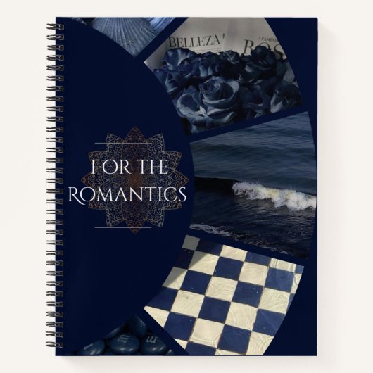 Für die Romantik (blau) Notizblock (Vorderseite)