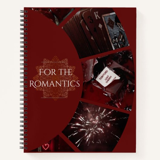 Für die Romantik (rot) Notizblock (Vorderseite)