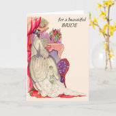 für die schöne Braut Karte (Gelbe Blume)