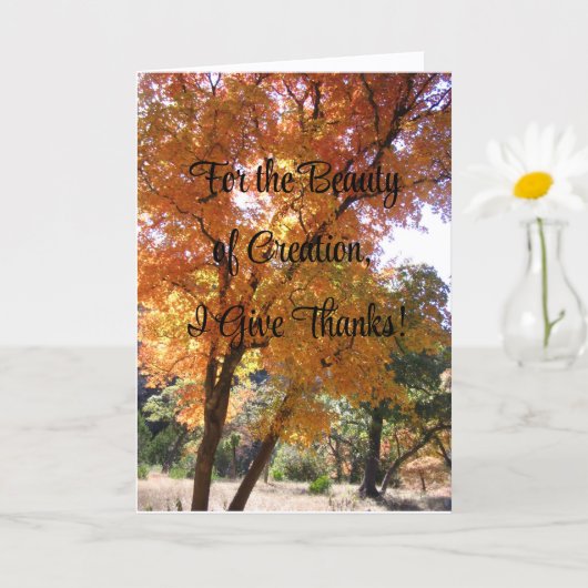 Für die Schönheit der Schöpfung, danke ich, Karte (Kleine Pflanze)