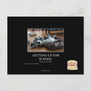 Für die Schule aufstehen Postkarte