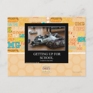 Für die Schule aufstehen Postkarte