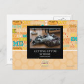 Für die Schule aufstehen Postkarte (Vorne/Hinten)