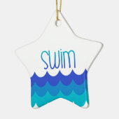 Für die Schwimmer Keramikornament (Links)