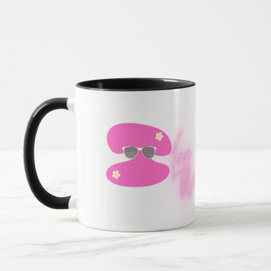 Für die Single! I Liebe Me (rosa) Tasse (Links)